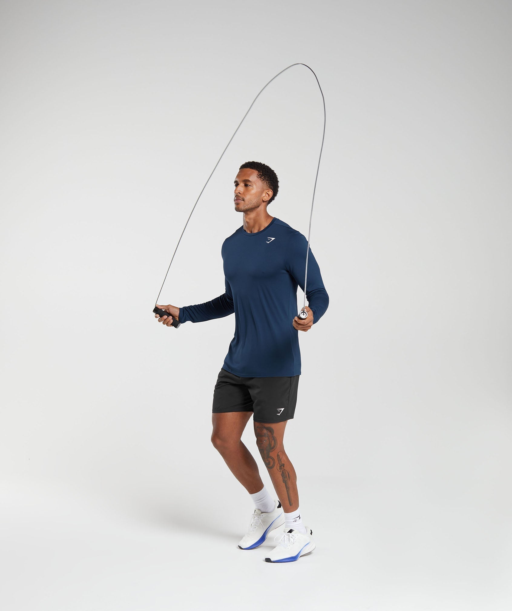 Gymshark Arrival Long Sleeve T-Shirt - Navy