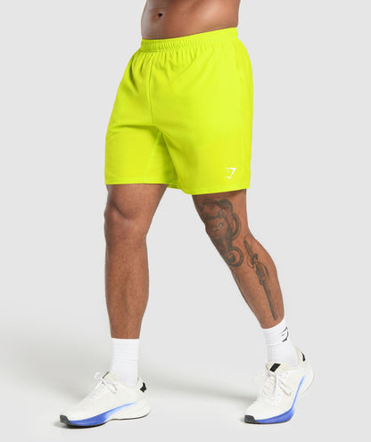 Gymshark Arrival 7" Shorts - Shock Green