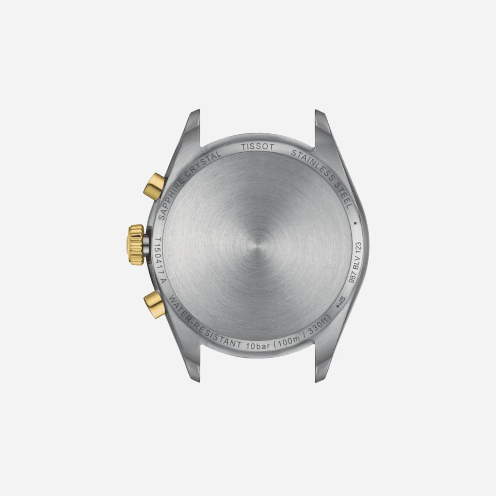 Tissot PR 100 Chronograph Silver Dial Grey & Yellow Gold PVD Stainless Steel Quartz Watch