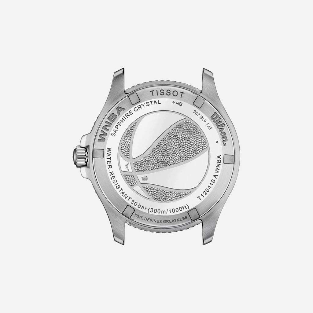 Tissot Seastar 1000 Wilson WNBA White Dial Orange Strap 40mm