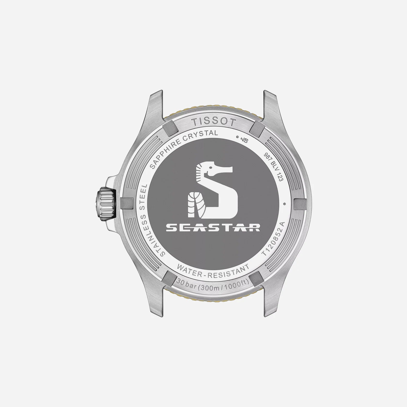 Tissot Seastar 1000 Quartz GMT Black Dial Two-Tone Stainless Steel Bracelet 40mm