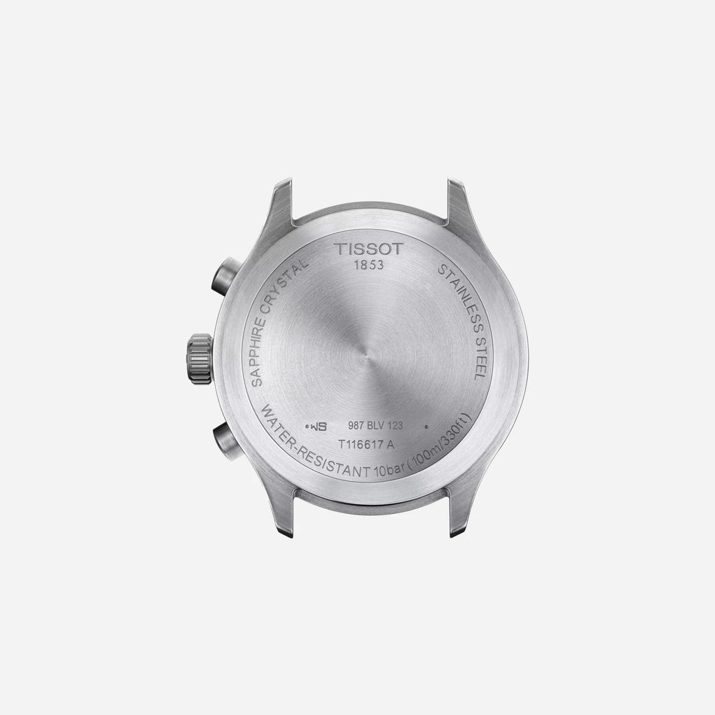 Tissot Chrono XL Anthracite Dial Black Leather Strap 45mm