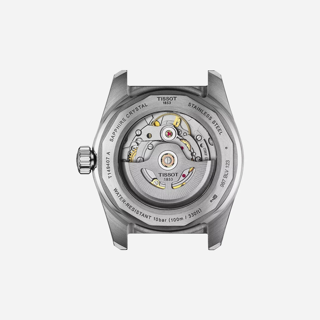 Tissot PR516 Powermatic 80 Blue Dial 40mm Blue Leather Strap Automatic Watch