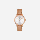 Tissot Everytime White Dial 34mm Beige Leather Strap Quartz Watch