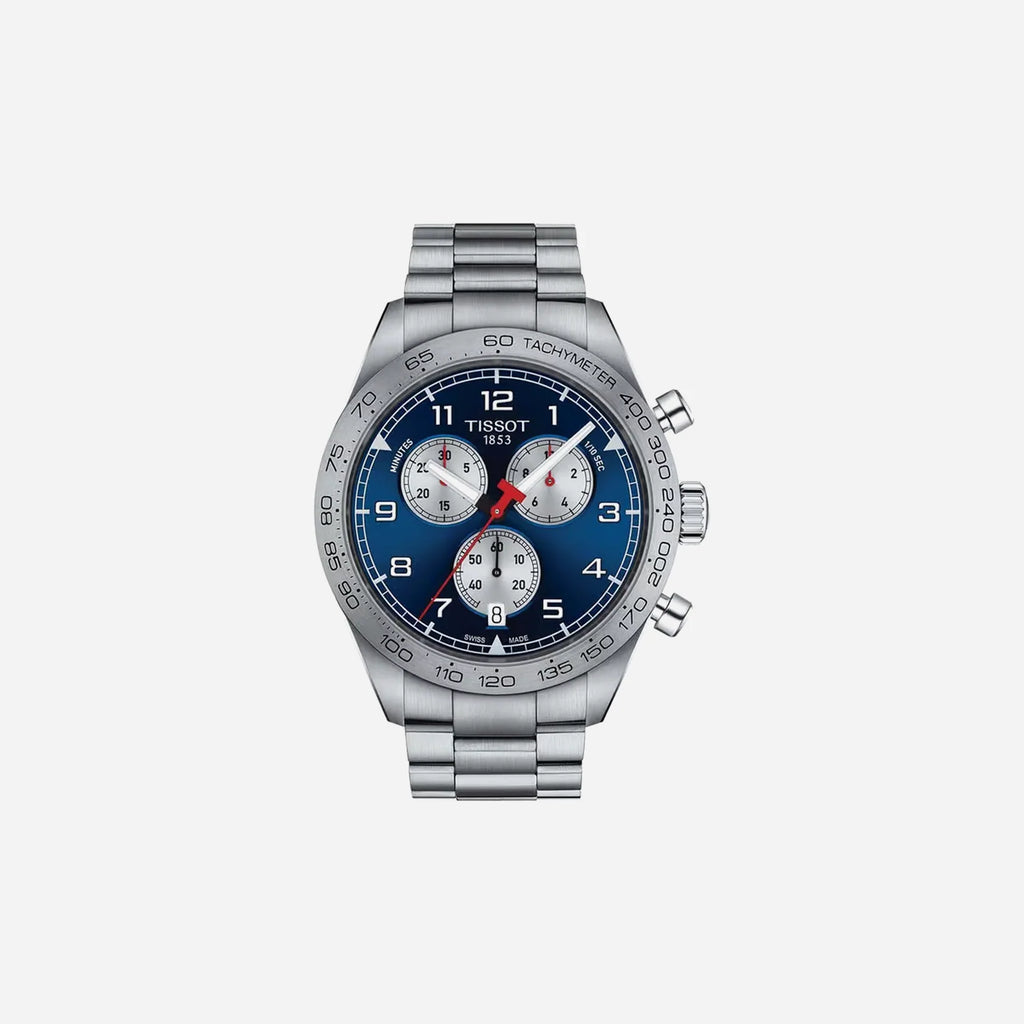 Tissot PRS 516 Chronograph Quartz Blue Dial 45mm Stainless Steel Bracelet Watch