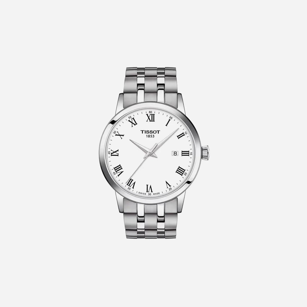 Tissot Classic Dream Quartz White Dial 42mm Stainless Steel Watch