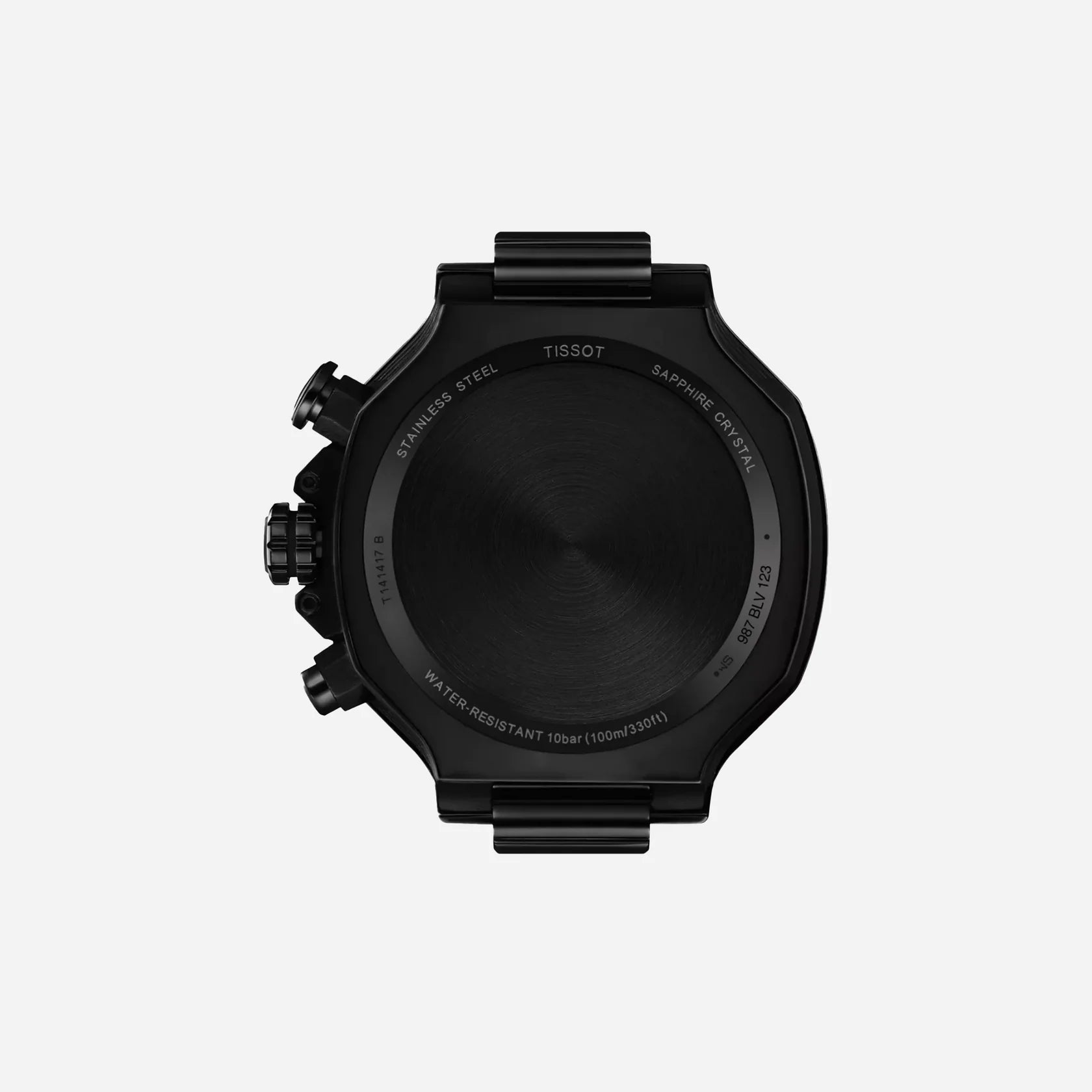 Tissot T-Race Black Silicone Strap Dark Grey Dial 45mm Quartz Chronograph Watch