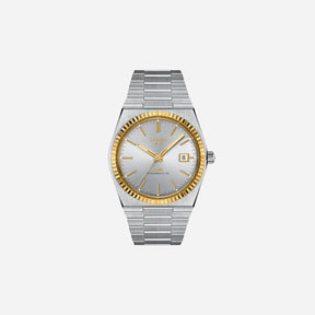 Tissot PRX Powermatic 80 40mm Silver Dial Grey Stainless Steel Steel & 18K Gold Bezel Automatic Watch