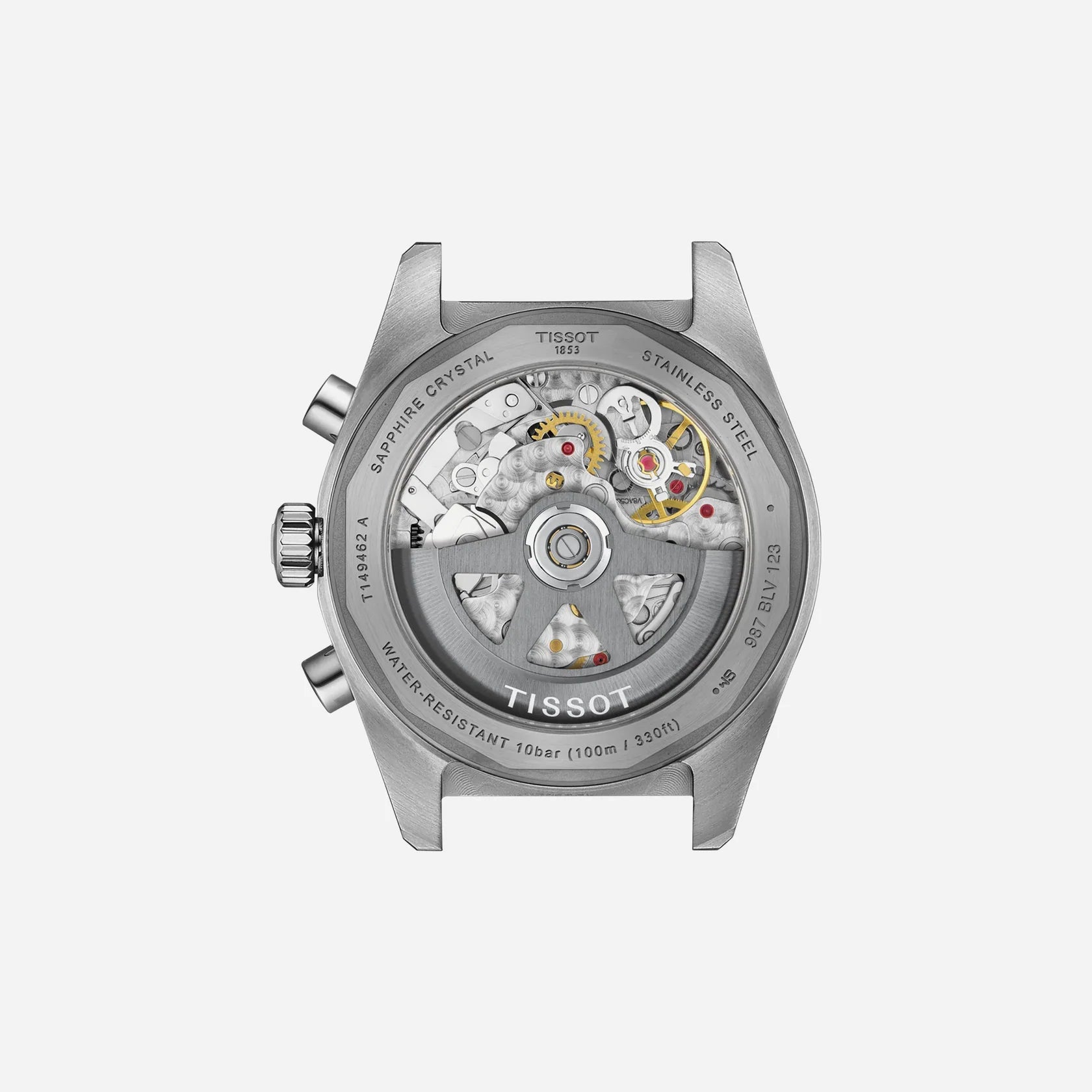 Tissot PR516 Automatic Chronograph White Dial 42mm Grey Stainless Steel Bracelet Watch