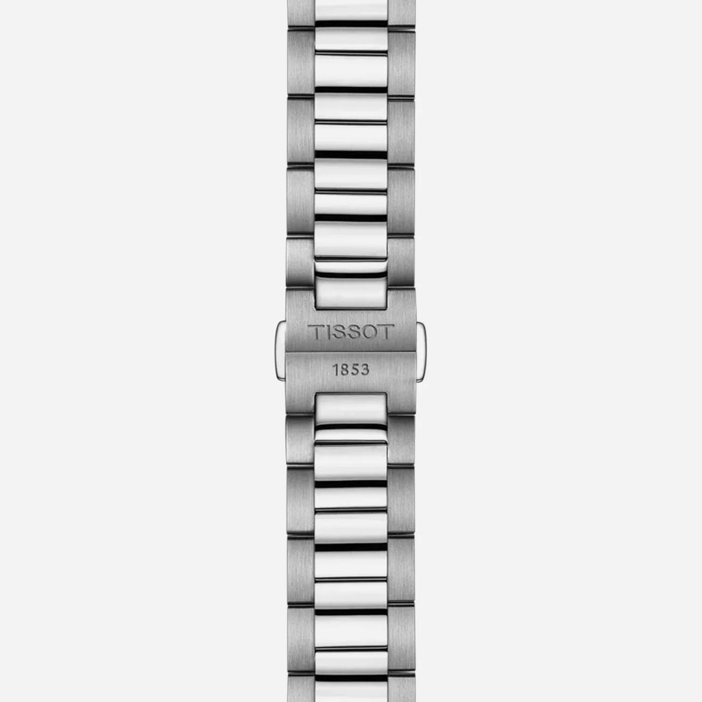 Tissot PR 100 Quartz Black Dial 40mm Grey Stainless Steel Bracelet Watch