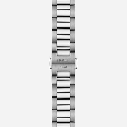 Tissot PR 100 Quartz Black Dial 40mm Grey Stainless Steel Bracelet Watch
