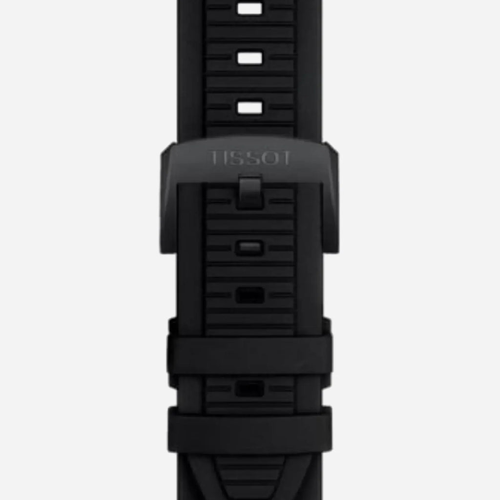 Tissot T-Race Black Silicone Strap Dark Grey Dial 45mm Quartz Chronograph Watch