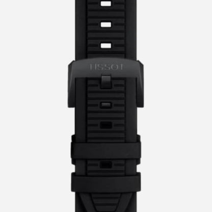 Tissot T-Race Black Silicone Strap Dark Grey Dial 45mm Quartz Chronograph Watch