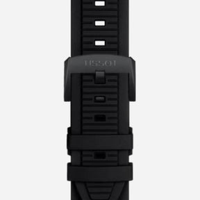 Tissot T-Race Black Silicone Strap Dark Grey Dial 45mm Quartz Chronograph Watch