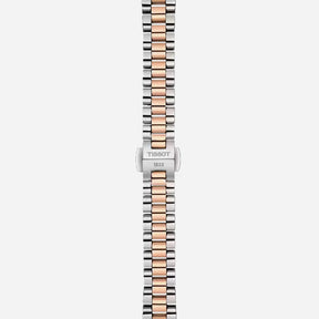 Tissot Desir White Mother-of-Pearl Dial 28mm Two Tone Grey/Rose Gold Stainless Steel Watch