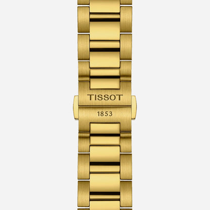 Tissot PR 100 Chronograph Silver Dial Yellow Gold PVD Stainless Steel Quartz Watch