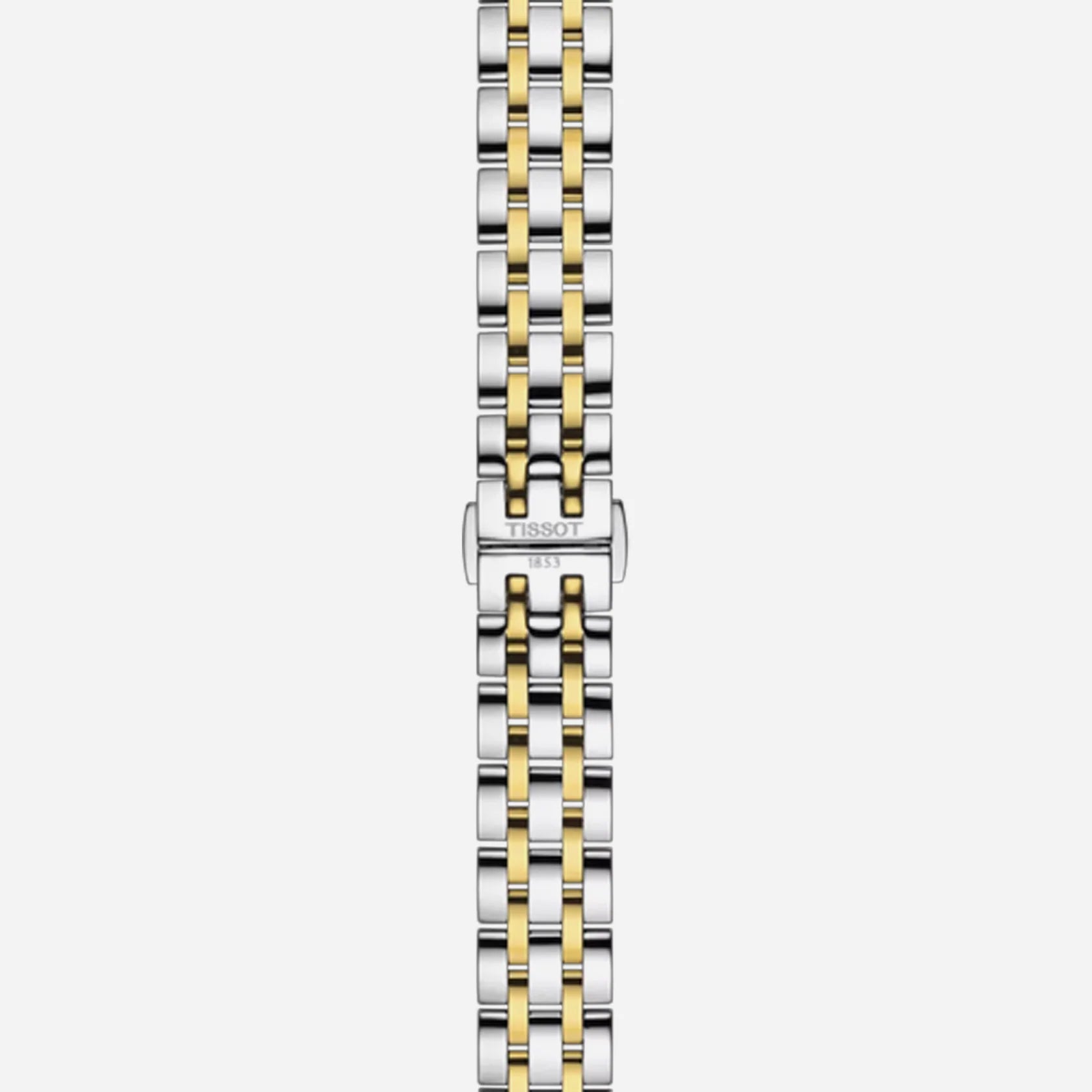 Tissot Classic Dream Lady Silver Dial 28mm Two-Tone Stainless Steel Quartz Watch.