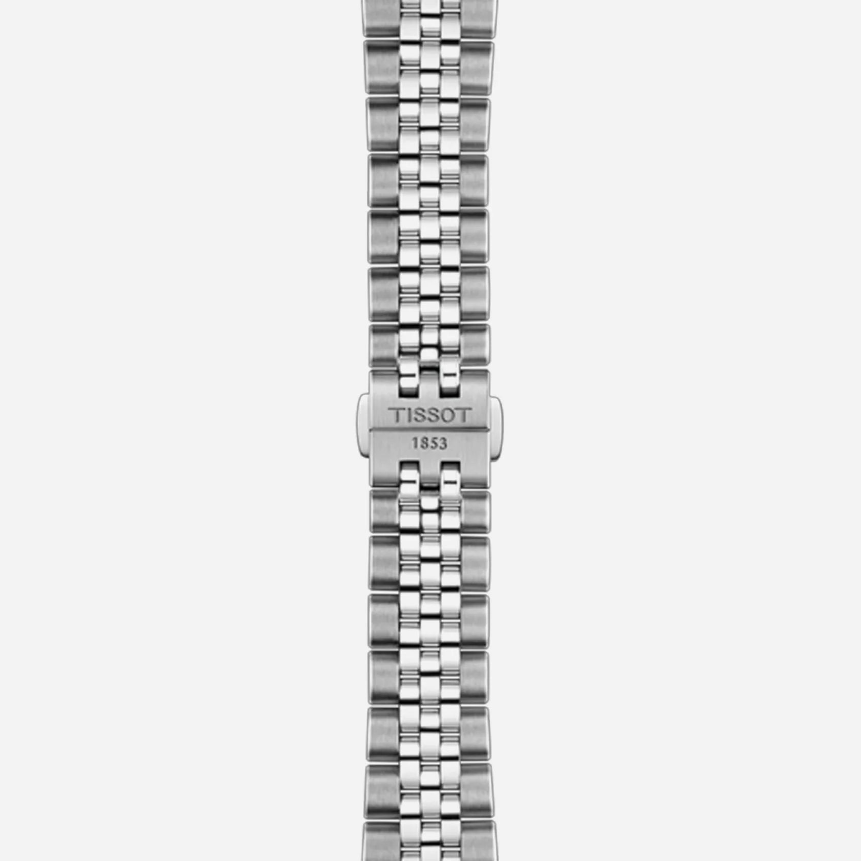 Tissot PR516 Automatic Chronograph White Dial 42mm Grey Stainless Steel Bracelet Watch