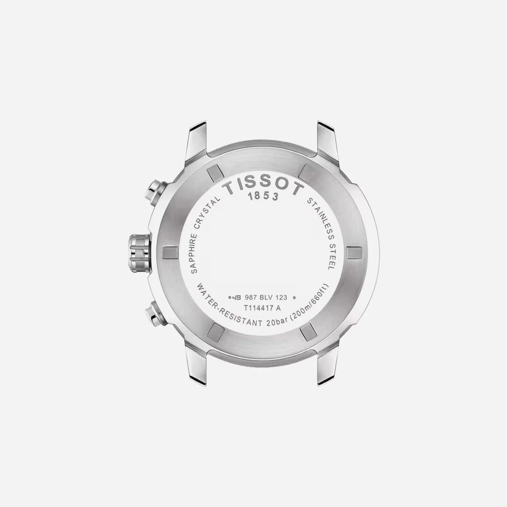 Tissot PRC 200 Chronograph Blue Dial Stainless Steel Bracelet 42mm