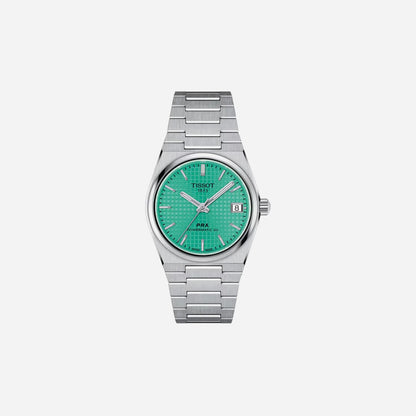 Tissot PRX Powermatic 80 35mm Light Green Dial Grey Stainless Steel Automatic Watch
