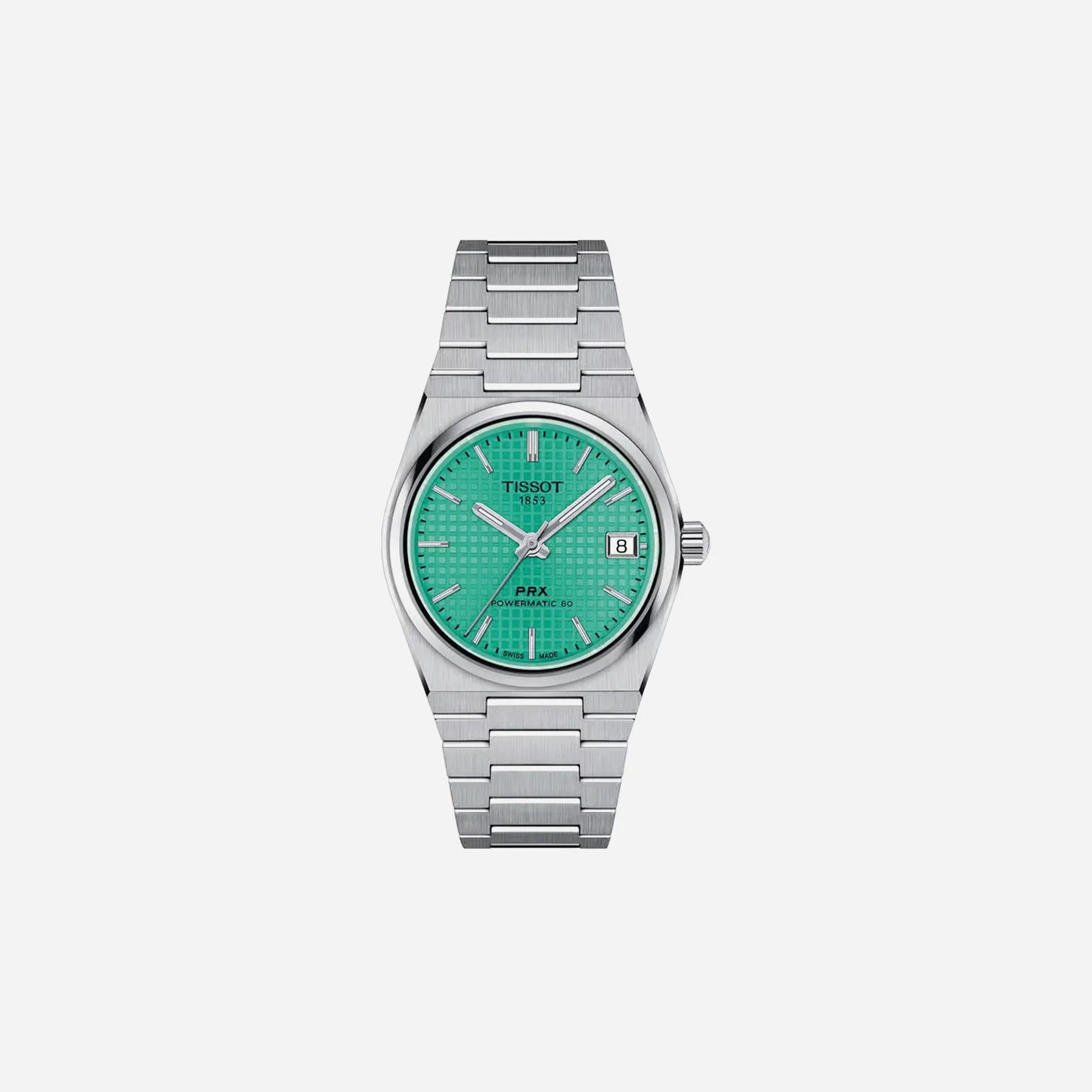 Tissot PRX Powermatic 80 35mm Light Green Dial Grey Stainless Steel Automatic Watch