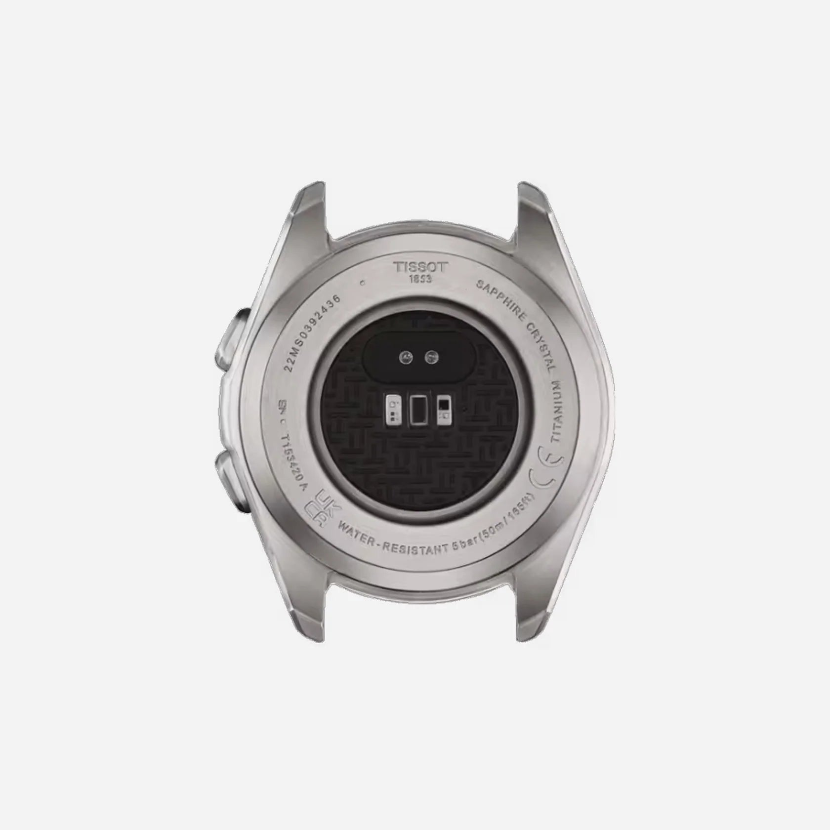 Tissot T-Touch Connect Sport Black Dial 43.75mm White Silicone Strap Watch