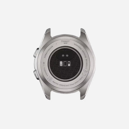 Tissot T-Touch Connect Sport Black Dial 43.75mm White Silicone Strap Watch