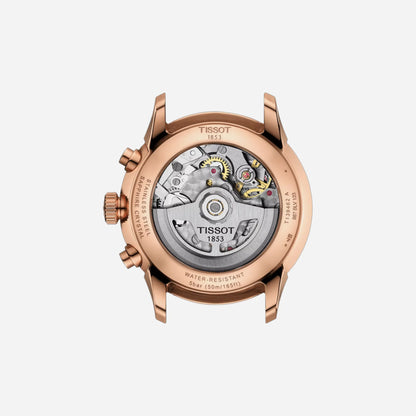 Tissot Chemin Des Tourelles Brown Dial 42mm Automatic Chronograph Watch
