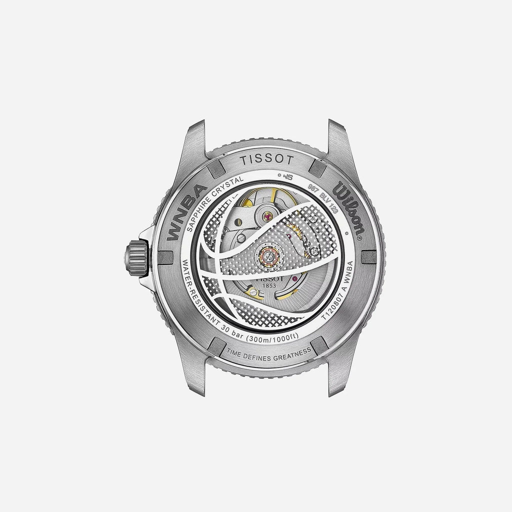 Tissot Seastar 1000 Powermatic 80 Black Dial Orange Strap 40mm