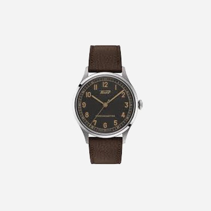 Tissot Heritage 1938 Anthracite Dial 39mm Brown Leather Strap Automatic COSC Watch
