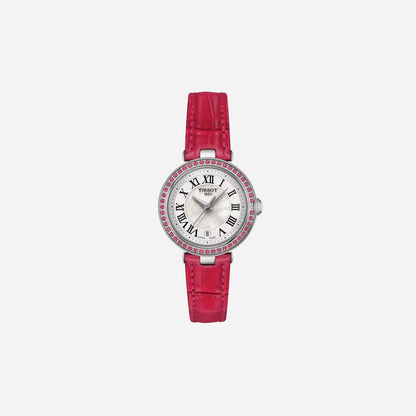 Tissot Bellissima Small Lady White mother-of-pearl Dial 26mm Leather Strap