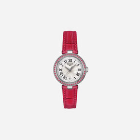 Tissot Bellissima Small Lady White mother-of-pearl Dial 26mm Leather Strap