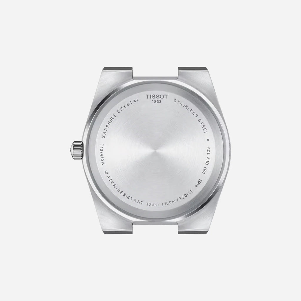 Tissot PRX Blue Dial 40mm Stainless Steel Quartz Watch with Leather Strap