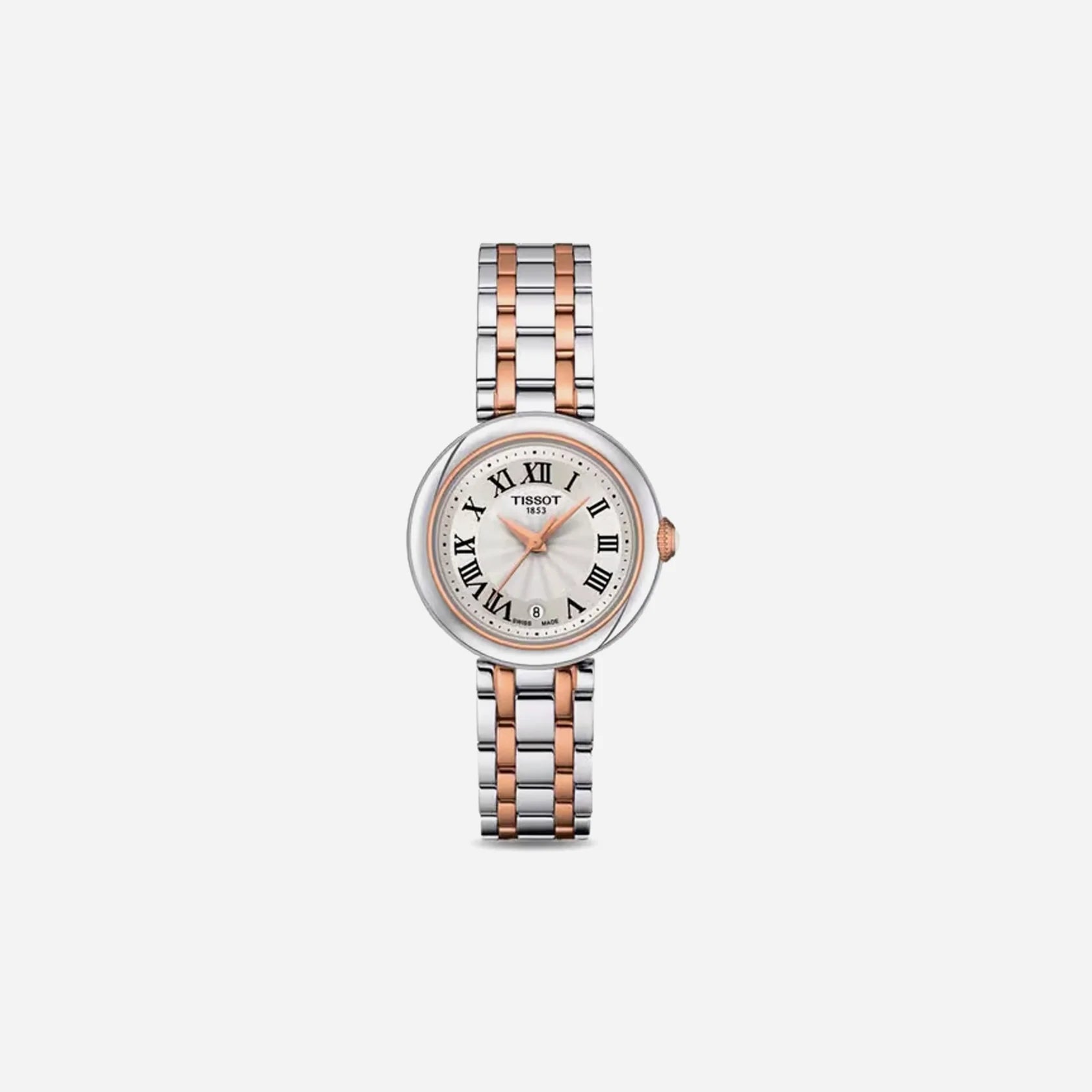 Tissot Bellissima Small Lady White Rose Gold Dial 26mm Stainless Steel