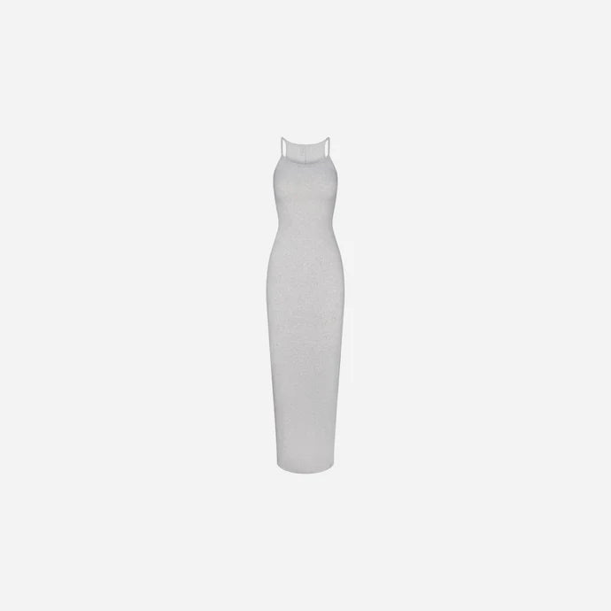 Skims Long Cami Dress Cotton Rib