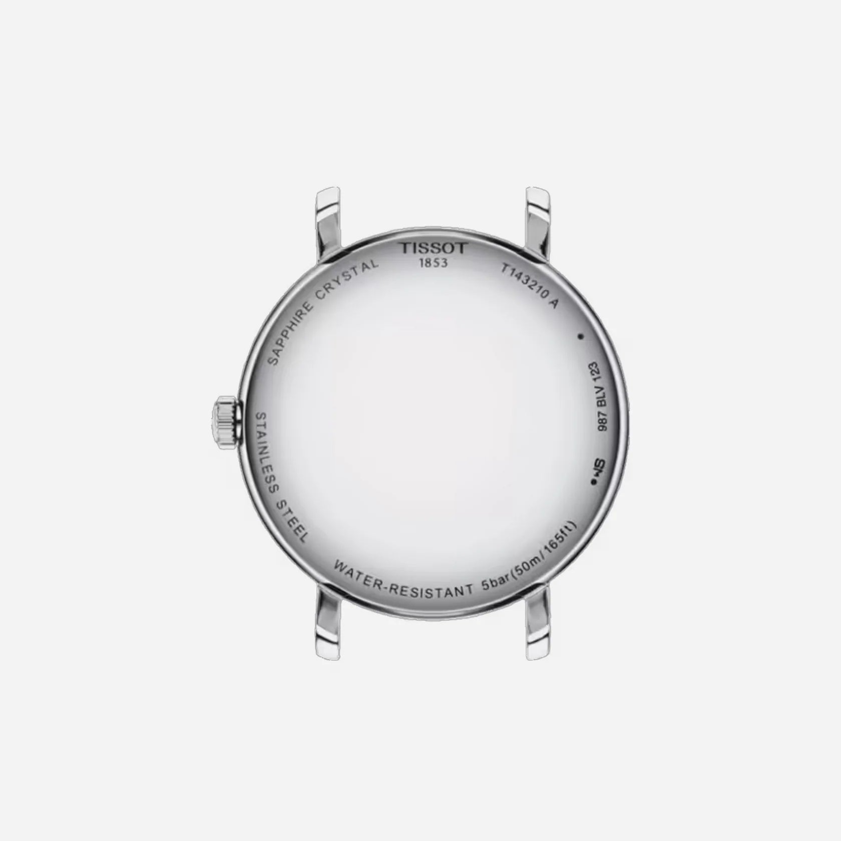 Tissot Everytime Silver Dial 34mm Black Leather Strap Quartz Watch