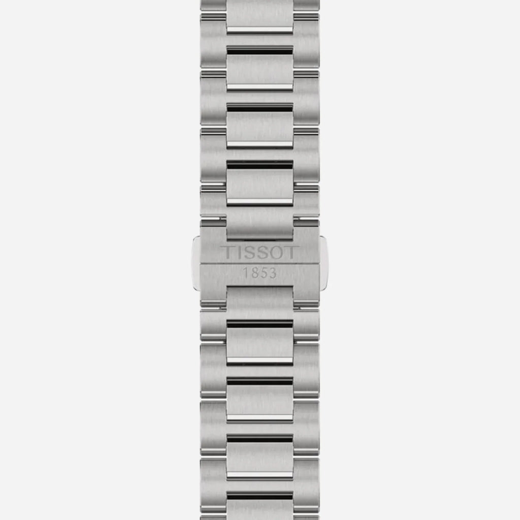 Tissot PRC 100 Solar Quartz Silver Dial Grey Stainless Steel Watch 39mm