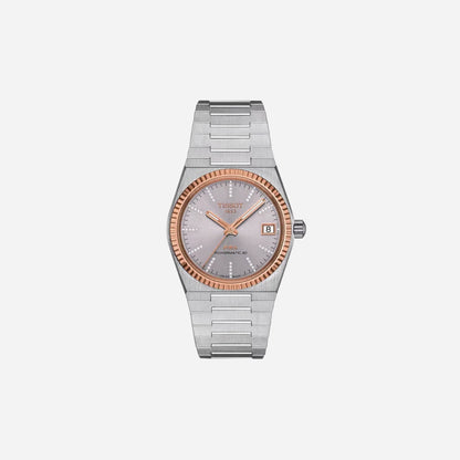Tissot PRX Powermatic 80 Grey Dial 35mm Stainless Steel Steel & 18K Gold Bezel Automatic Watch