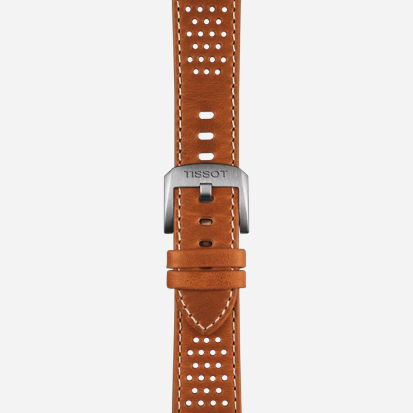 Tissot PR516 Powermatic 80 Black Dial 40mm Light Brown Leather Strap Automatic Watch