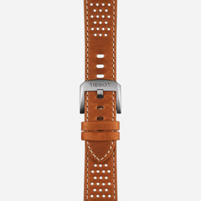 Tissot PR516 Powermatic 80 Black Dial 40mm Light Brown Leather Strap Automatic Watch