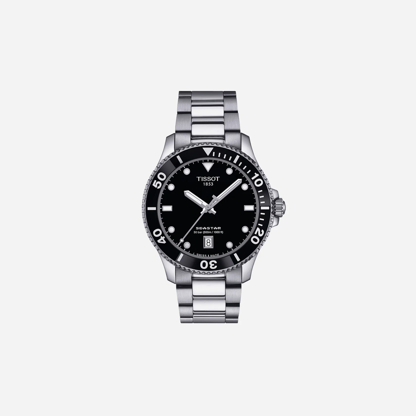 Tissot Seastar 1000 Quartz Black Dial 40mm