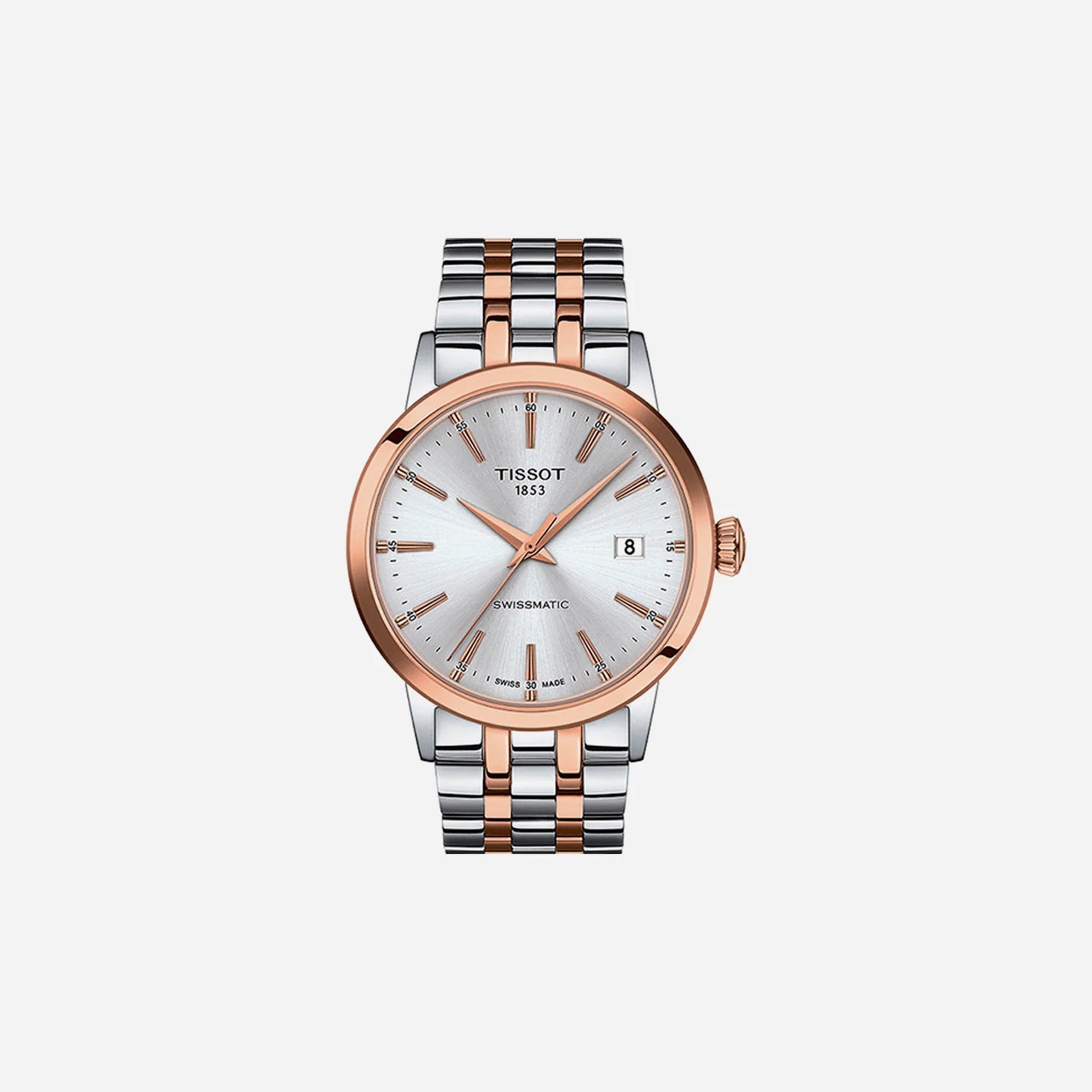 Tissot Classic Dream Swissmatic Silver Dial 42mm Two-Tone Stainless Steel Automatic Watch