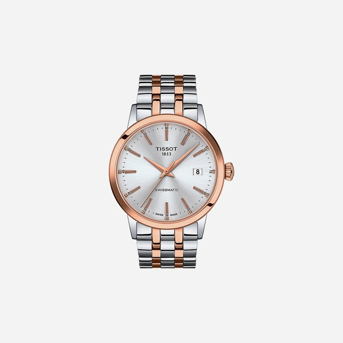 Tissot Classic Dream Swissmatic Silver Dial 42mm Two-Tone Stainless Steel Automatic Watch