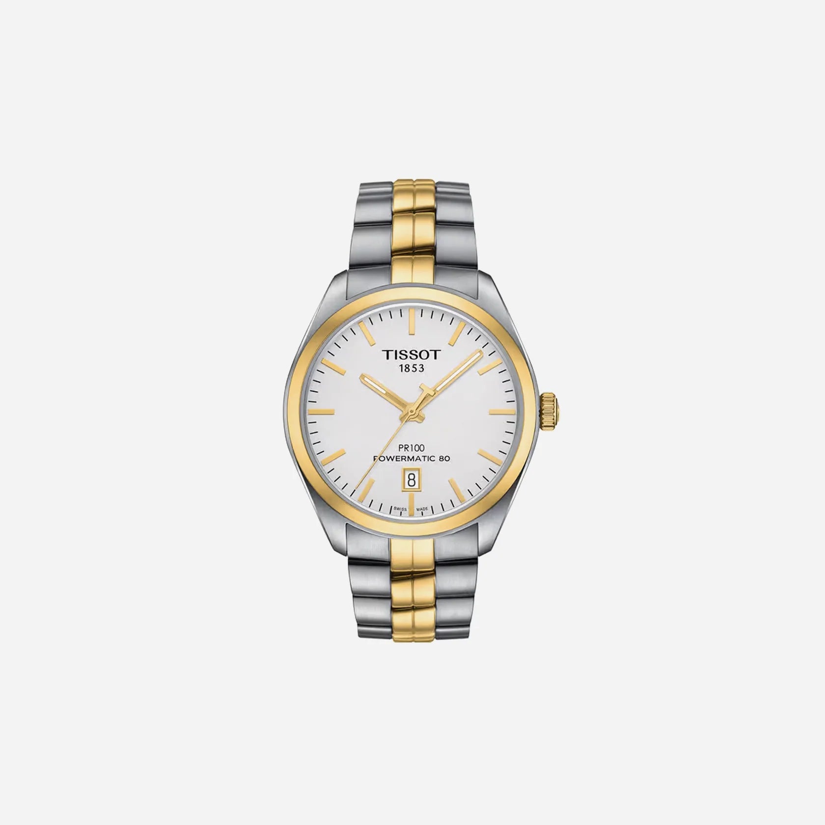 Tissot PR 100 Powermatic 80 Gold Two-Tone 39mm