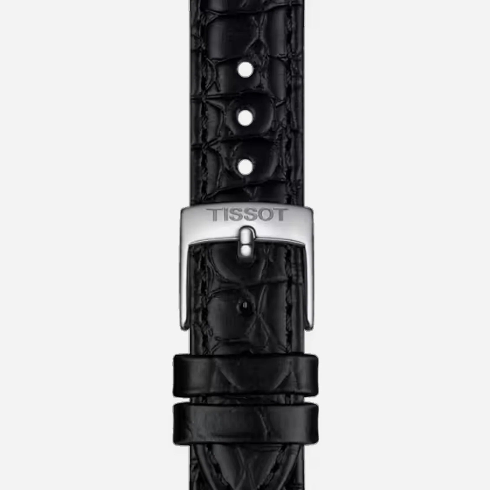 Tissot Everytime Silver Dial 34mm Black Leather Strap Quartz Watch