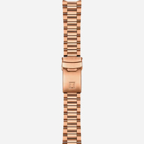 Tissot PR516 Quartz Chronograph Black Dial 40mm Rose Gold PVD Stainless Steel Bracelet Watch