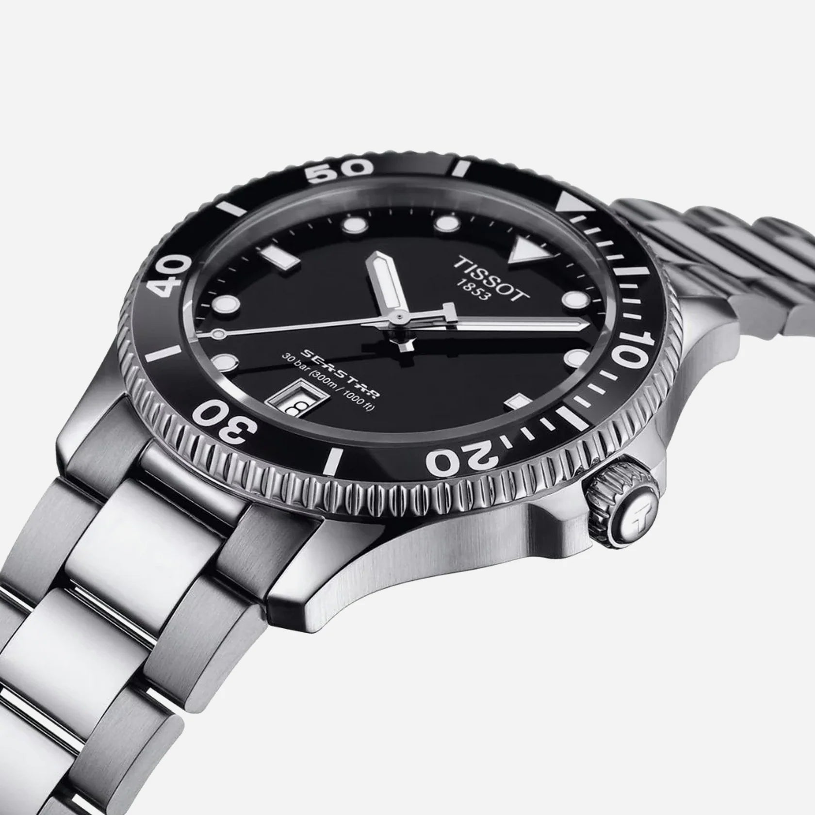 Tissot Seastar 1000 Quartz Black Dial 40mm