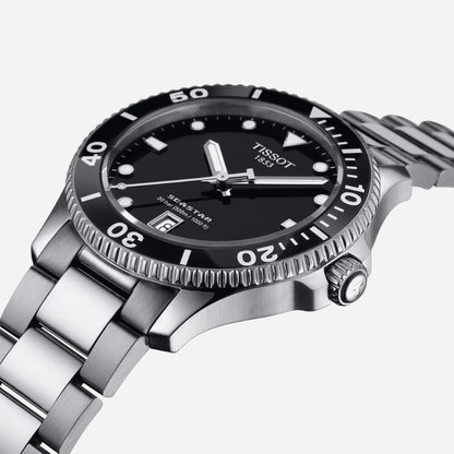Tissot Seastar 1000 Quartz Black Dial 40mm