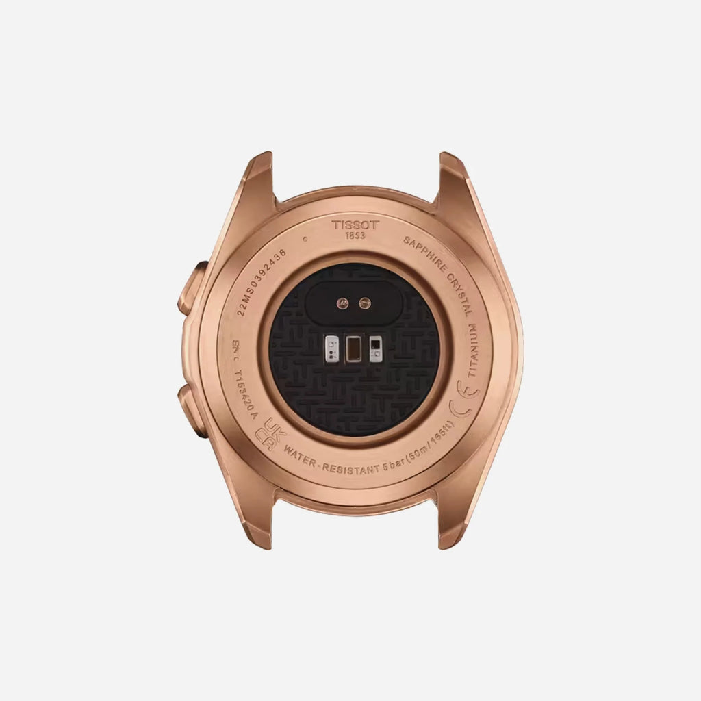 Tissot T-Touch Connect Sport Black Dial 43.75mm Nude Silicone Strap Watch