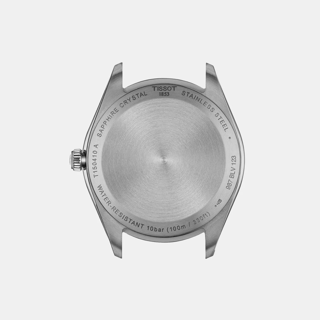 Tissot PR 100 Quartz Ice Blue Dial 40mm Grey Stainless Steel Bracelet Watch